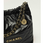 CHANEL デニムチェーン22バックミディアムステッチ AS3261 B16641 94305