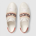 グッチ GUCCI ストライプ レザー スニーカー 523469 0FIV0 9091