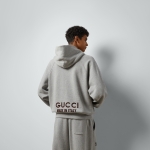 グッチ プリント コットン フーデッド スウェットシャツ  768454 XJF3Y 1230