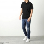 モンクレール ポロシャツ SS POLO メンズ 半袖 アイコンパッチ 鹿の子 ロゴ トリコロールライン 8A00012 84556