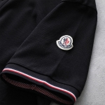 モンクレール ポロシャツ SS POLO メンズ 半袖 アイコンパッチ 鹿の子 ロゴ トリコロールライン 8A00012 84556