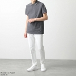 モンクレール ポロシャツ SS POLO メンズ 半袖 アイコンパッチ 鹿の子 ロゴ トリコロールライン 8A00012 84556