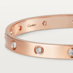 カルティエ Love ブレスレット ダイヤモンド10個 ピンクゴールド ダイヤモンド B6070217