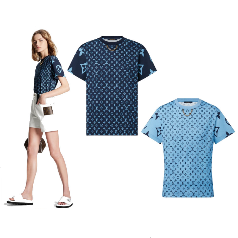 LOUIS VUITTON ミックスドモノグラムTシャツ 2色 1AA9W3 1AA9WA