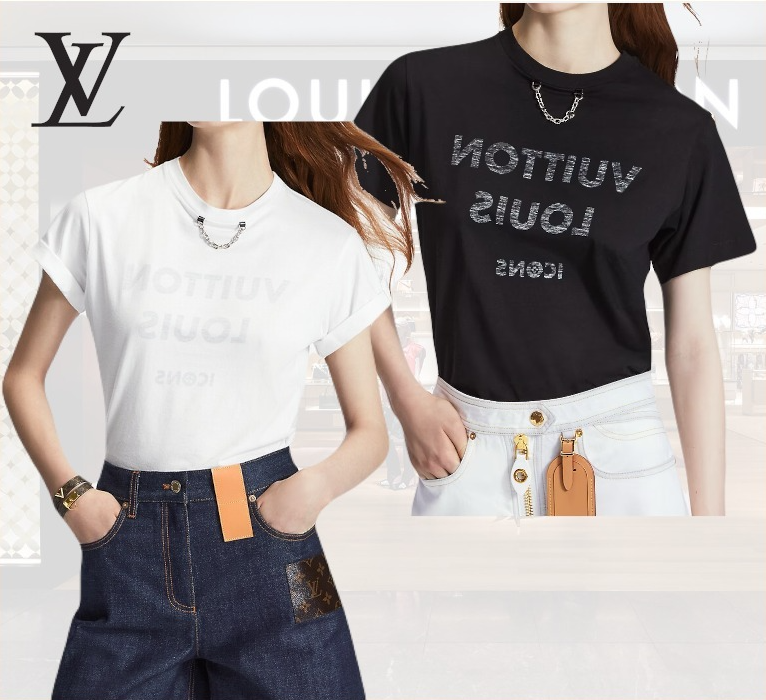 Louis Vuitton プリント Tシャツ 半袖 2色 1A5TRO/1A84CM