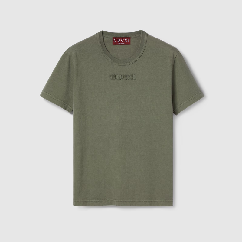 グッチ エンブロイダリー コットンジャージー Tシャツ 798764 XJGUE 3240