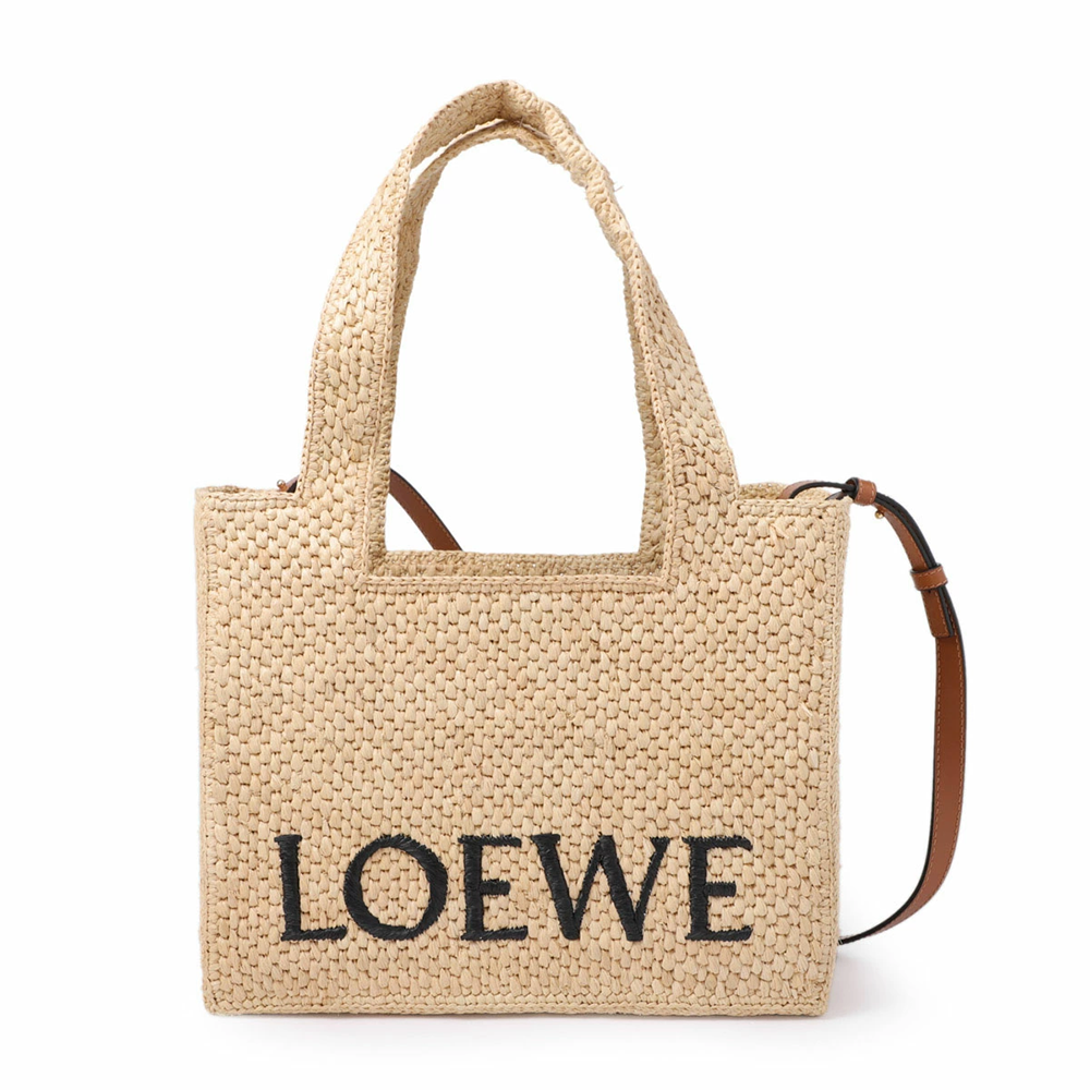 ロエベ FONT TOTE MEDIUM BAG トートバッグ 2WAY ショルダーバッグ ベージュ レディース a685b61x05 2123