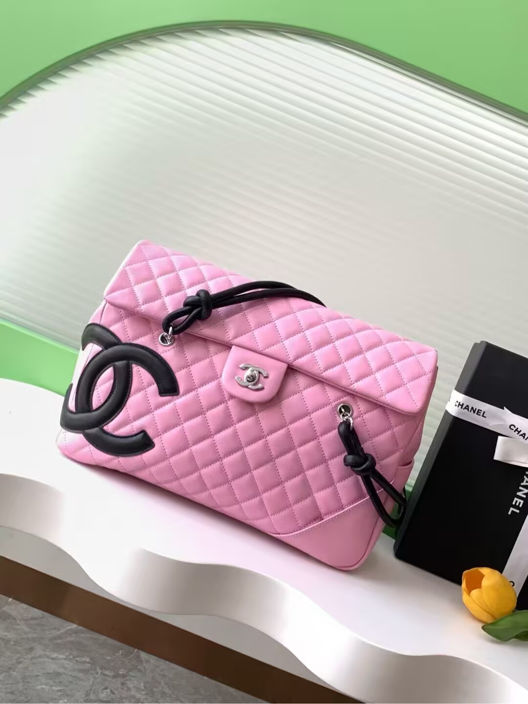シャネル カンボンライン ハンドバッグ AS6338