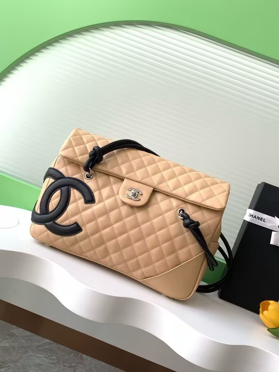 シャネル カンボンライン ハンドバッグ AS6338