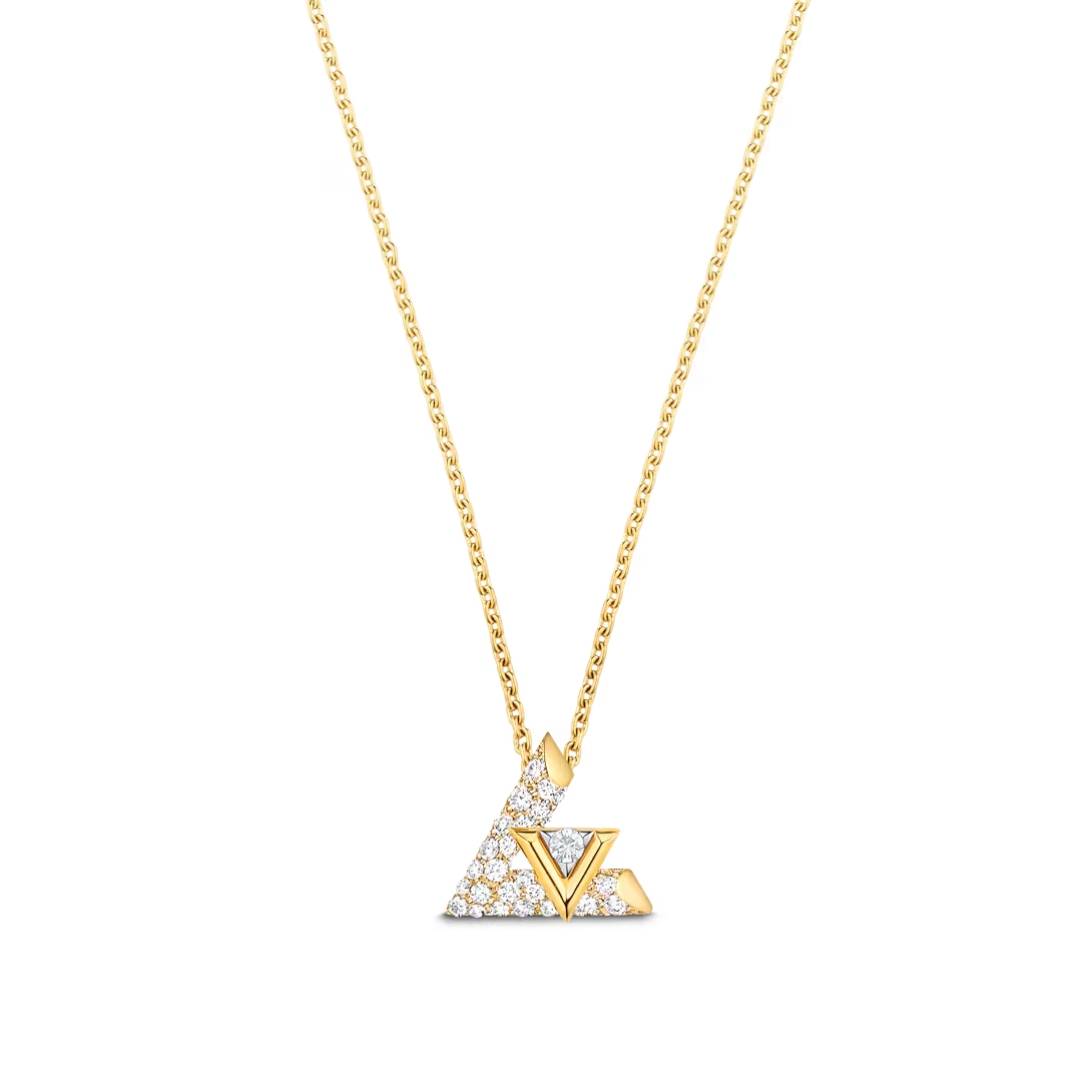 ルイ・ヴィトン ペンダント LV ヴォルト ワン PM イエローゴールド×ダイヤモンド Q93923