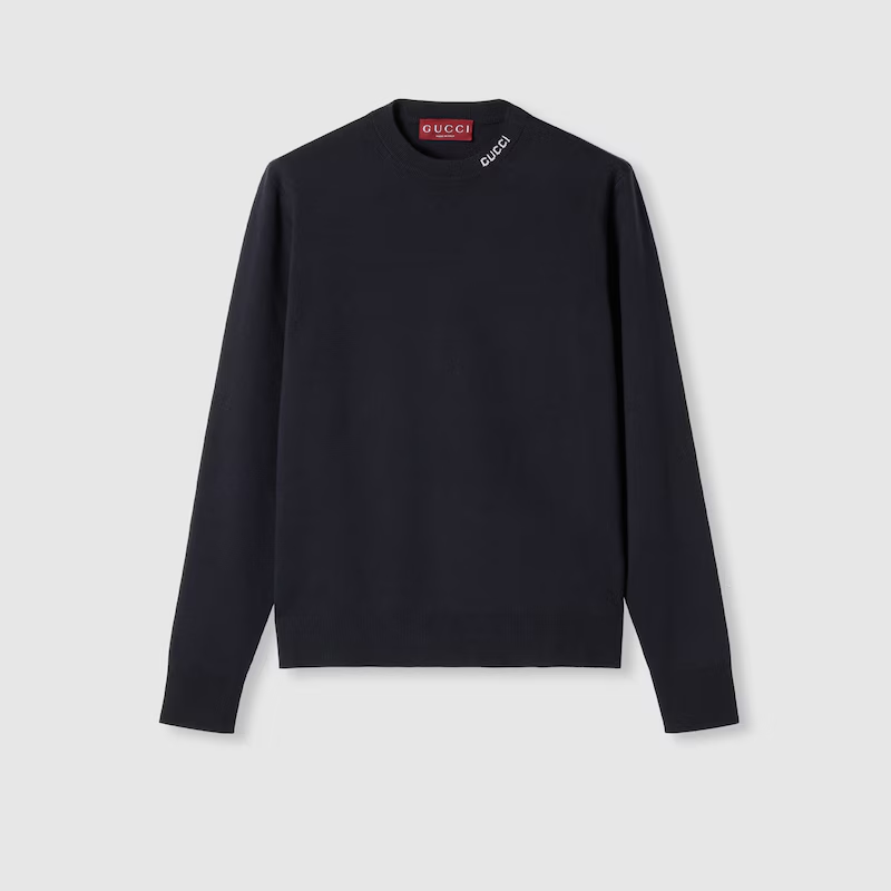 グッチ インターシャ シルクコットン ニット セーター 828711 XKD2A 4137