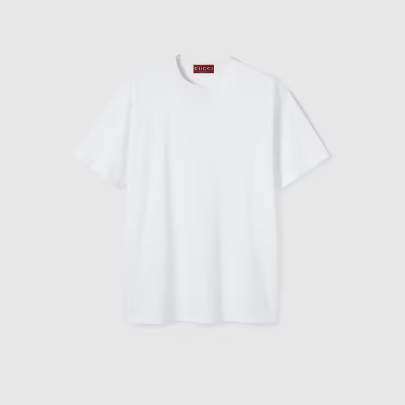 グッチ エンブロイダリー付き コットンジャージー Tシャツ  ‎796395 XJG9V 9692