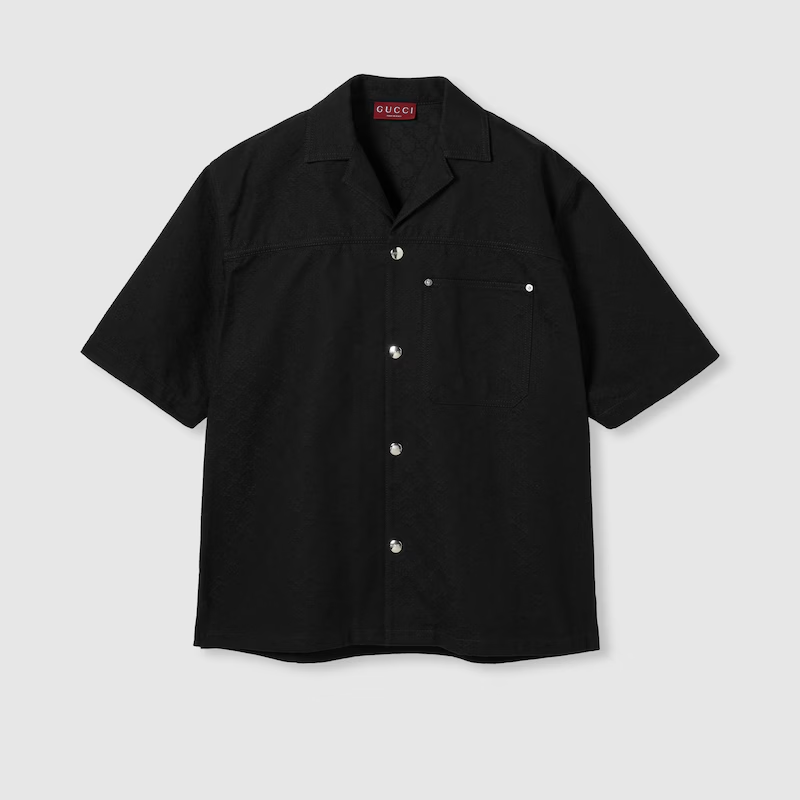 グッチ GGコットンデニム ジャカード シャツ 832581 XDDCG 1000
