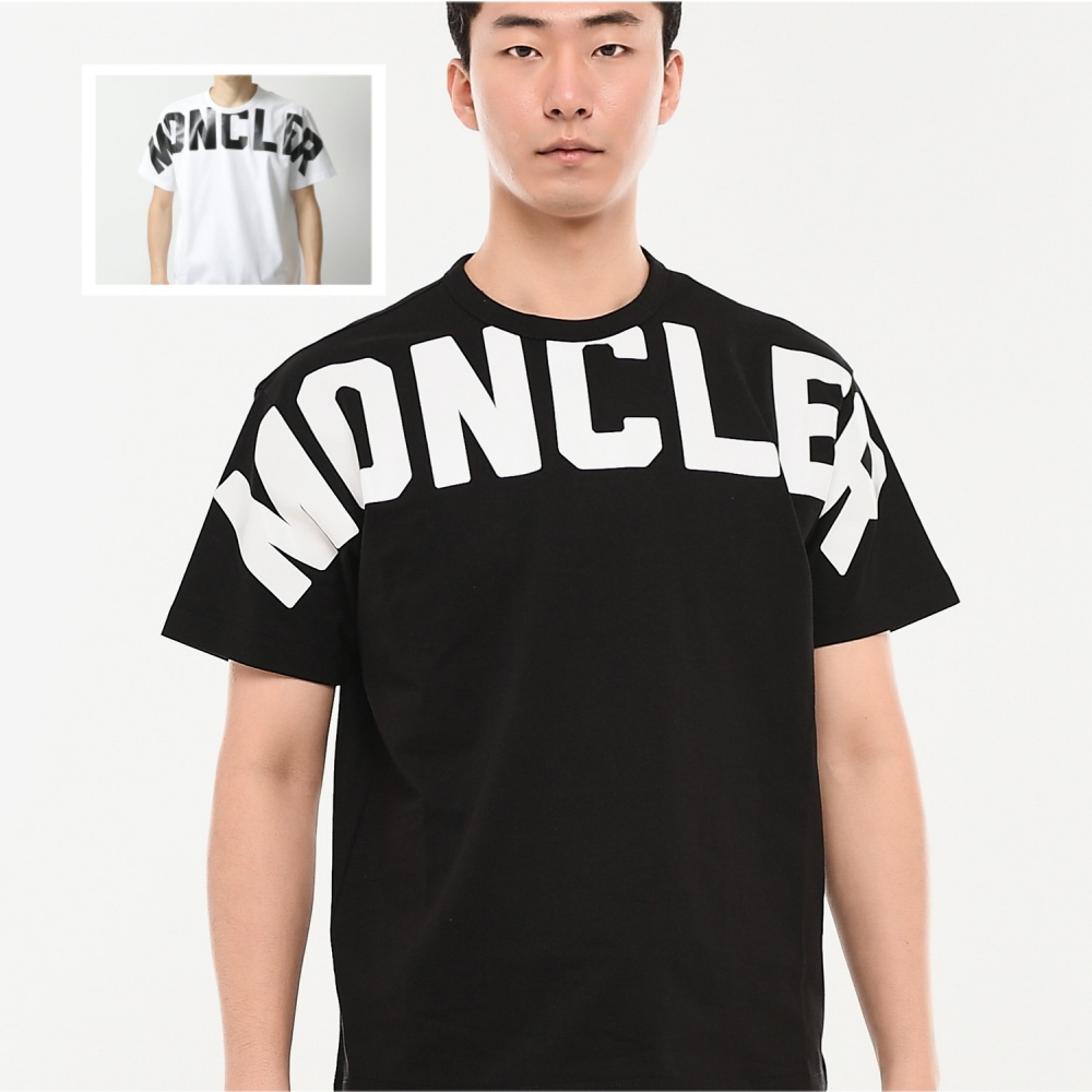 モンクレール ロゴT 半袖 Tシャツ カットソー クルーネック メンズ 8C70410 8390T