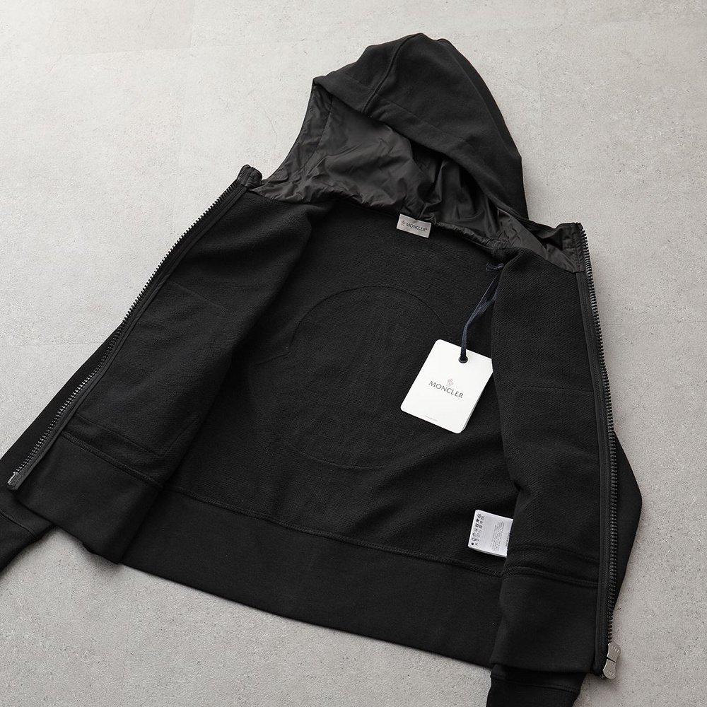 モンクレール パーカー MAGLIA レディース スウェット ジップアップ フーディー アイコンパッチ ショート丈 8G73100 V8144 999