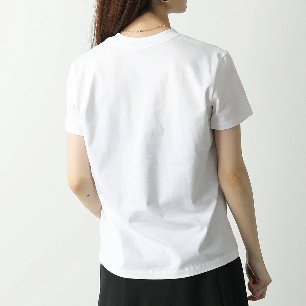 モンクレール 半袖 Tシャツ レディース カットソー ロゴT アイコンパッチ クルーネック コットン 8C00013 829FB