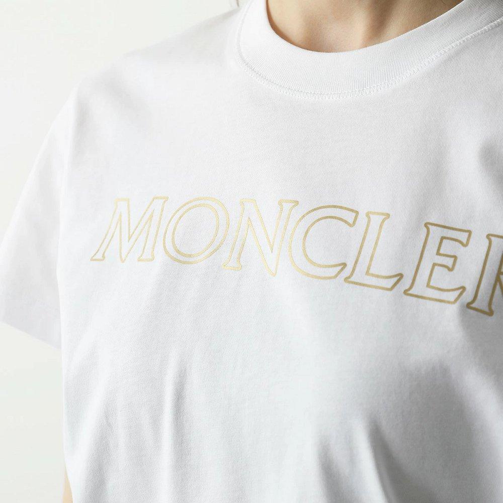 モンクレール 半袖 Tシャツ レディース カットソー ロゴT アイコンパッチ クルーネック コットン 8C00013 829FB