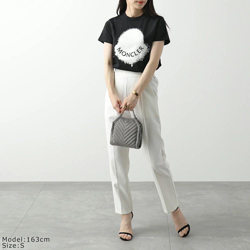 モンクレール代引き Tシャツ レディース 半袖 クルーネック カットソー ロゴ刺繍 アイコン ロゴT コットン 8C00014 829HP