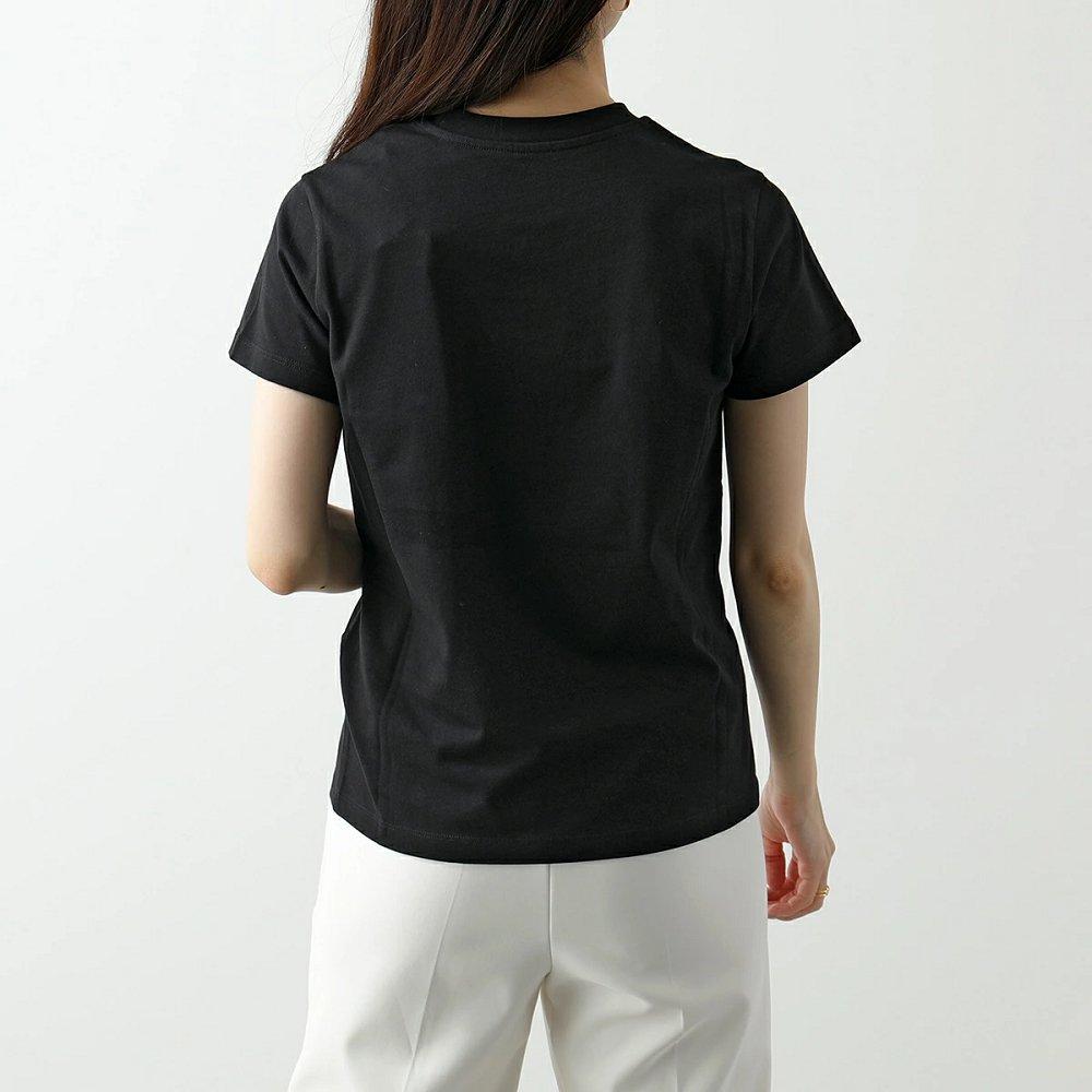 モンクレール代引き Tシャツ レディース 半袖 クルーネック カットソー ロゴ刺繍 アイコン ロゴT コットン 8C00014 829HP