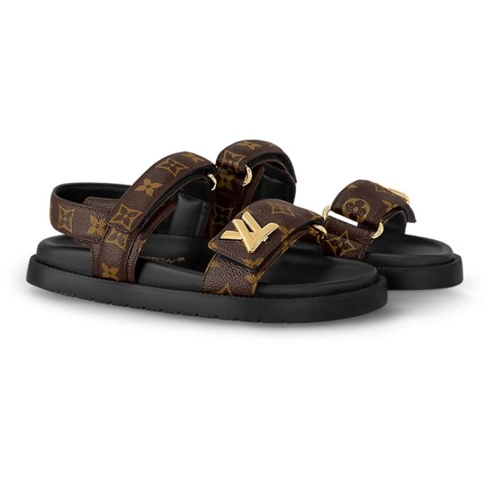 ルイヴィトン LV サンセット フラット サンダル 1ACL9C