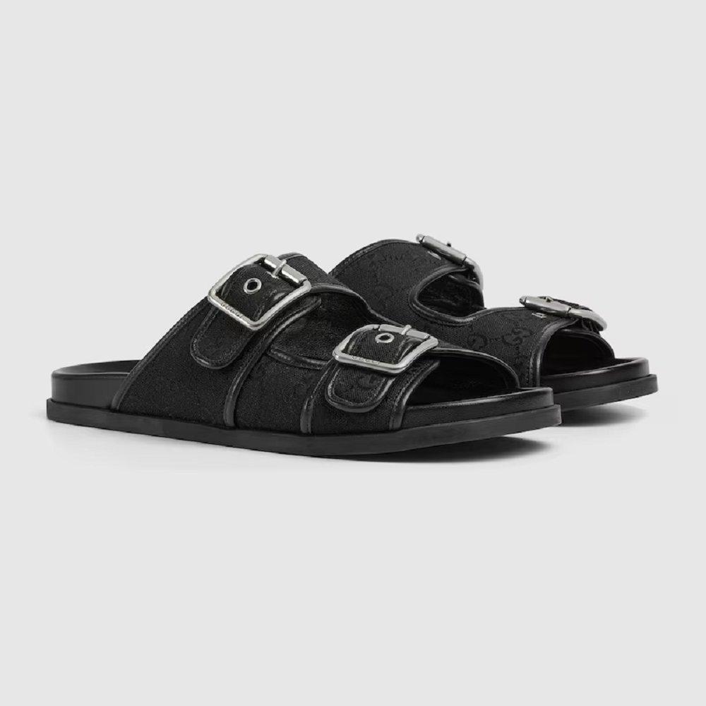 グッチ バックル付き メンズ スライドサンダル 831830 FAD71 1000