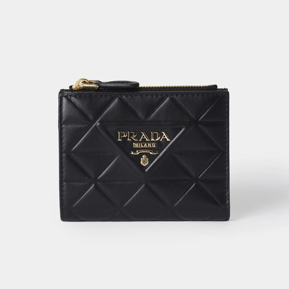 PRADA ソフトカーフ トライアングル Wallet 1ML050_2CLU