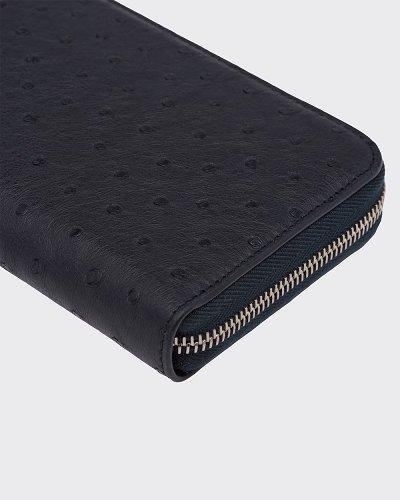 プラダ後払い オーストリッチレザー ジップアラウンド財布  2ML317_130