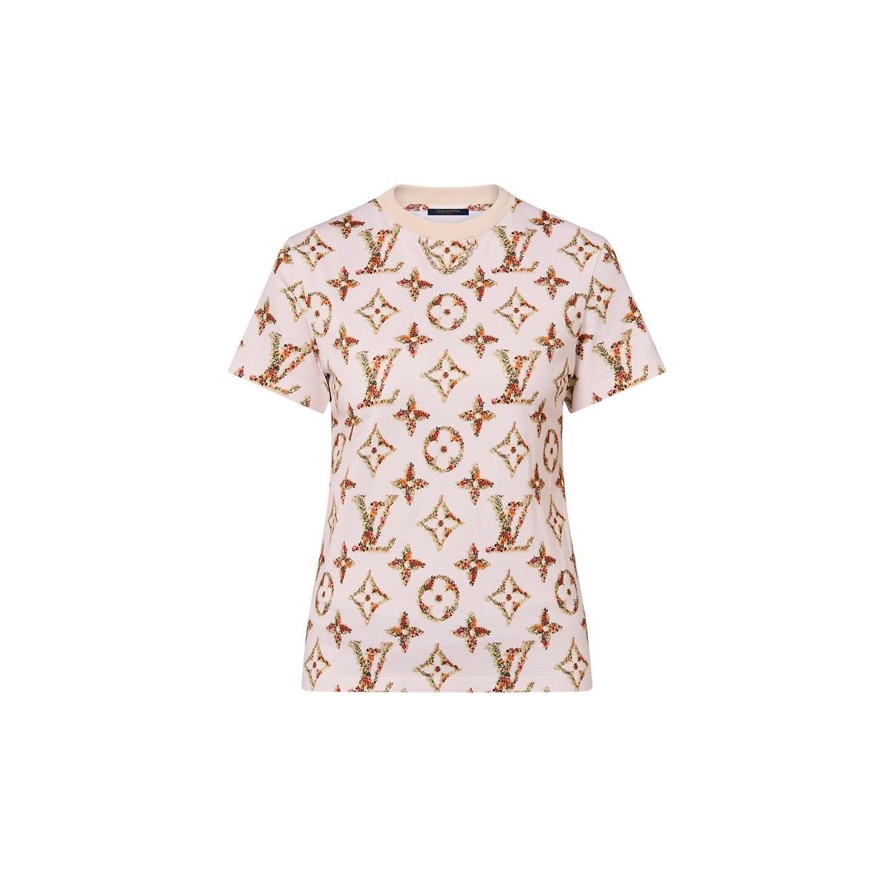 ルイヴィトン フローラルモノグラム Tシャツ 半袖 1AFEX9 1AFGRR