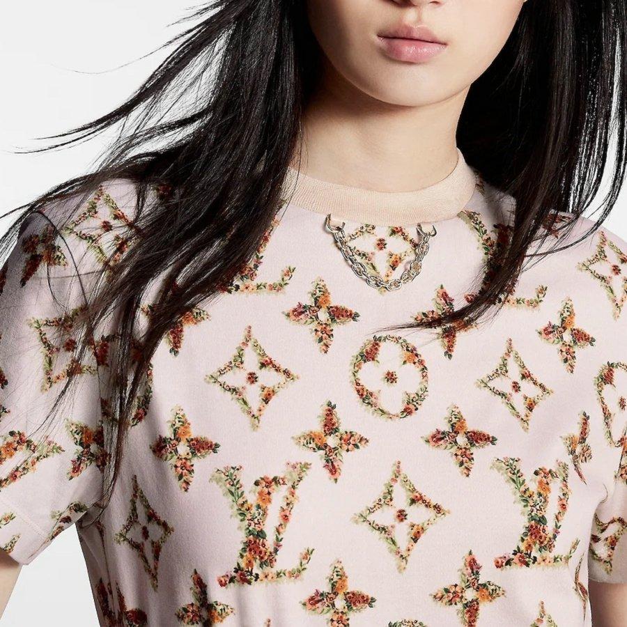 ルイヴィトン フローラルモノグラム Tシャツ 半袖 1AFEX9 1AFGRR