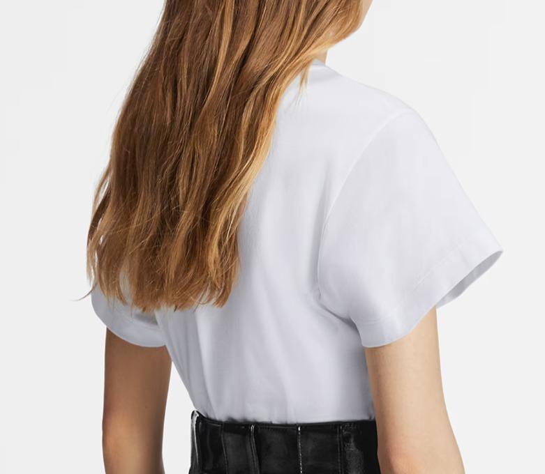 ルイヴィトン サイドストラップ  Tシャツ 白 黒 シンプル 1A4PF6/1A4PFC