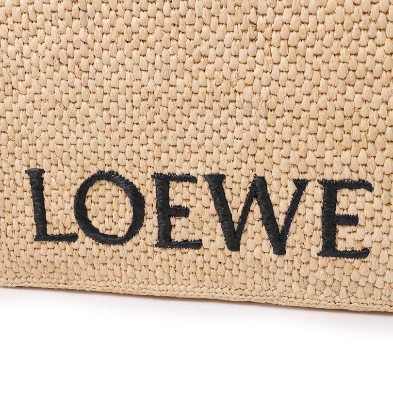 ロエベ FONT TOTE MEDIUM BAG トートバッグ 2WAY ショルダーバッグ ベージュ レディース a685b61x05 2123