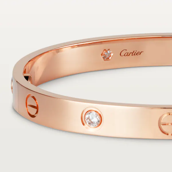 カルティエ Love ブレスレット ダイヤモンド4個 ピンクゴールド ダイヤモンド B6069917