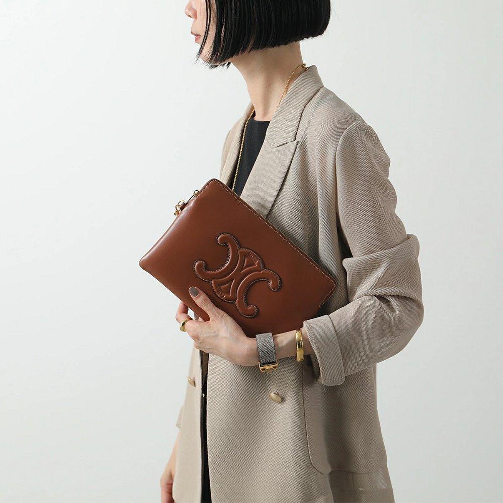 セリーヌ クラッチバッグ SMALL POUCH WITH STRAP レディース 10J983DR8.04LU