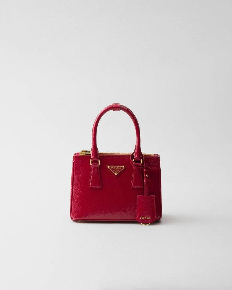 PRADA ガレリア サフィアーノレザー ミニバッグ ハンドバッグ 1BA906 1BA896