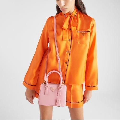 PRADA ガレリア サフィアーノレザー ミニバッグ ハンドバッグ 1BA906 1BA896