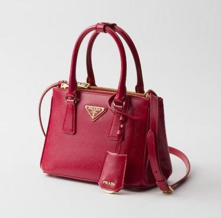 PRADA ガレリア サフィアーノレザー ミニバッグ ハンドバッグ 1BA906 1BA896