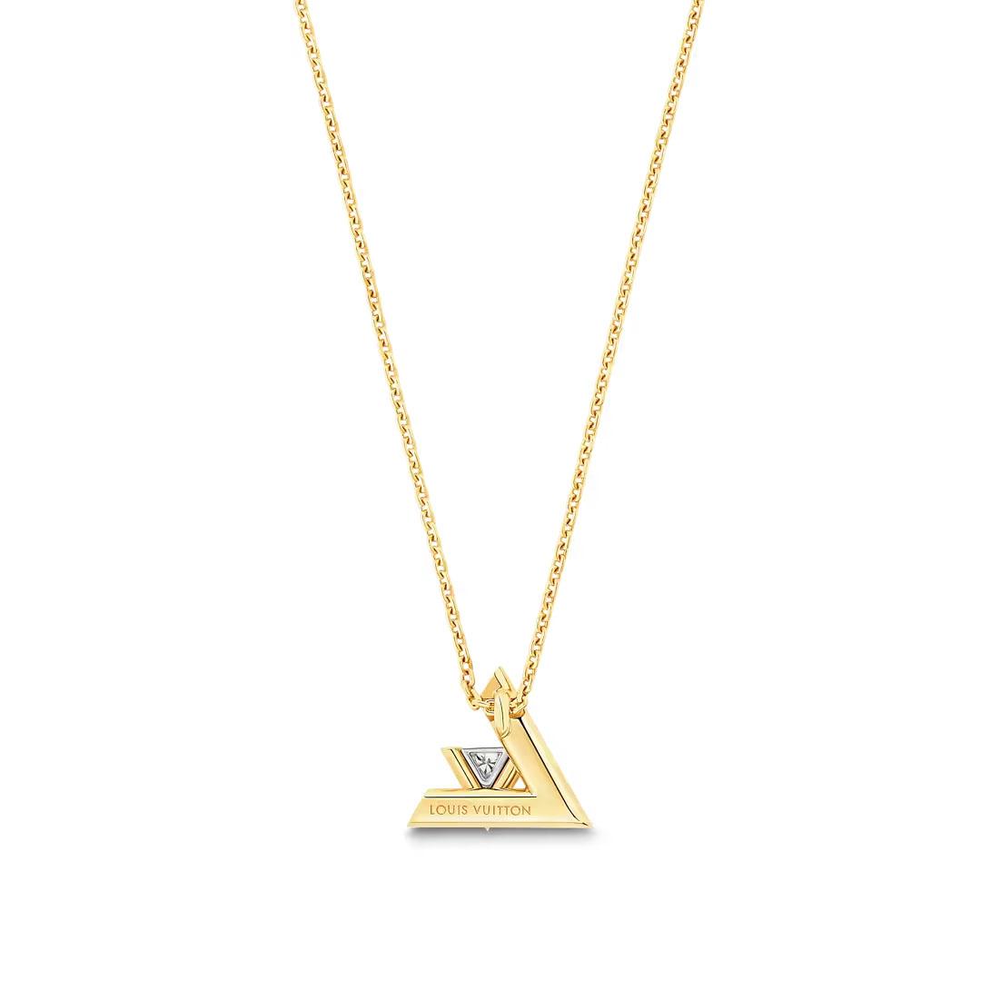 ルイ・ヴィトン ペンダント LV ヴォルト ワン PM イエローゴールド×ダイヤモンド Q93923