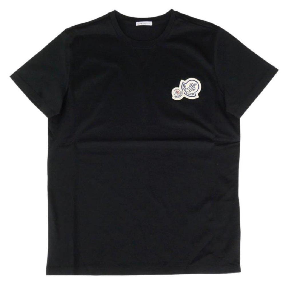 モンクレール 8C00076 8390Y クルーネックメンズ 半袖 Tシャツ カットソー アイコンパッチ コットン