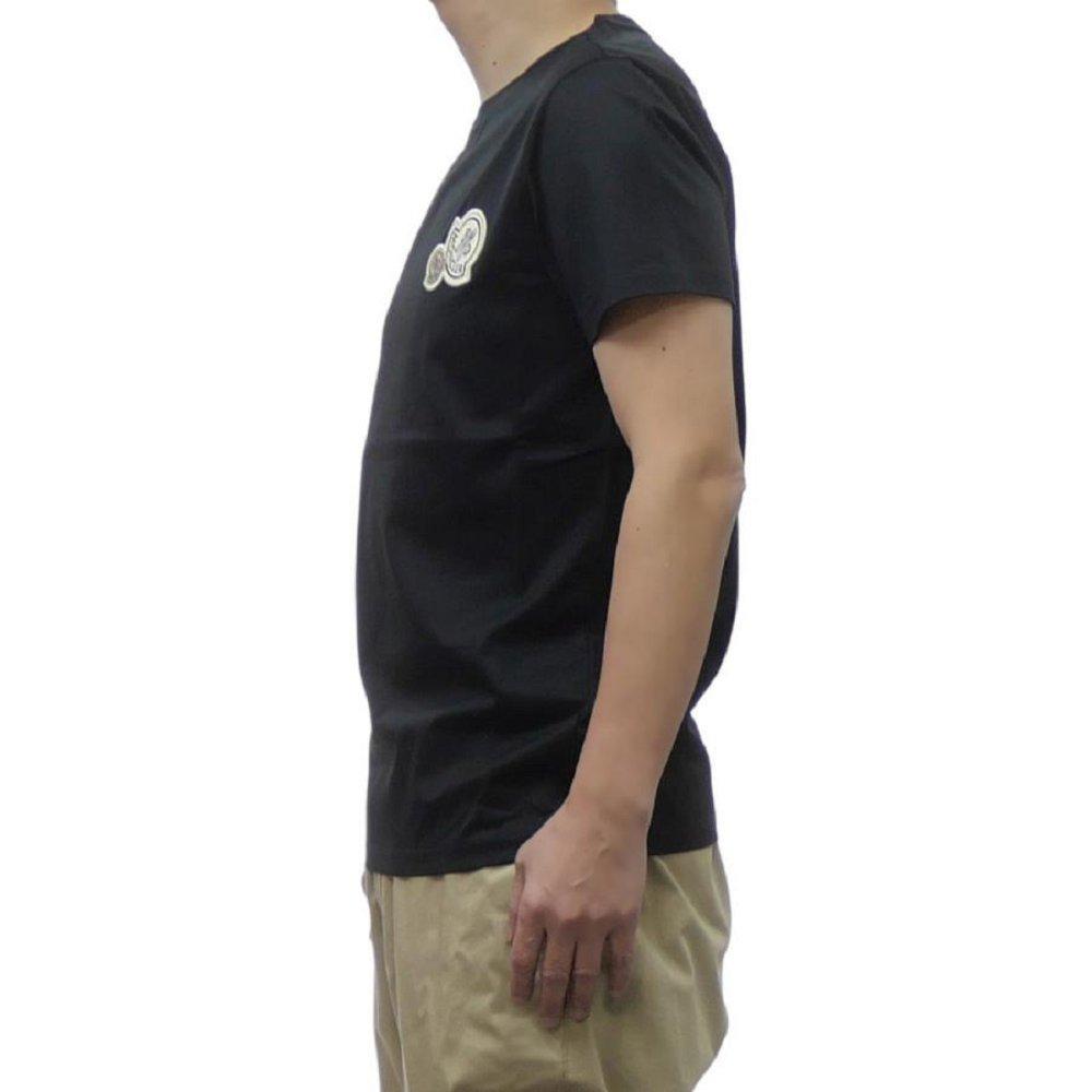 モンクレール 8C00076 8390Y クルーネックメンズ 半袖 Tシャツ カットソー アイコンパッチ コットン