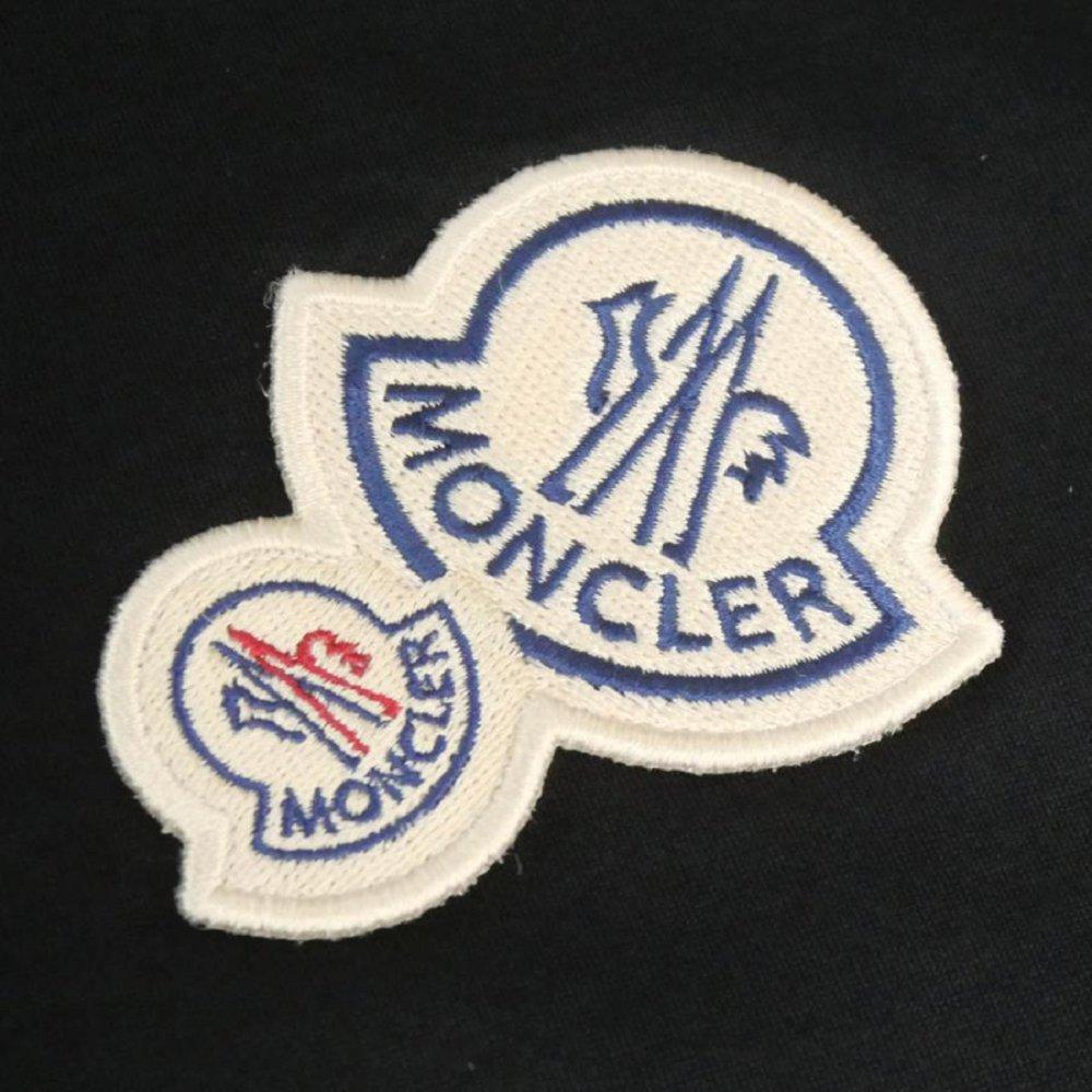 モンクレール 8C00076 8390Y クルーネックメンズ 半袖 Tシャツ カットソー アイコンパッチ コットン