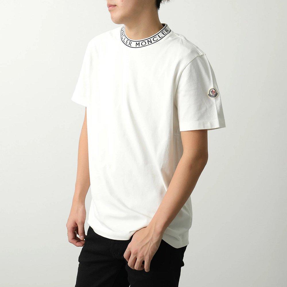 モンクレール 半袖 Tシャツ メンズ コットン レタリングロゴ クルーネック 8C00027 8390T