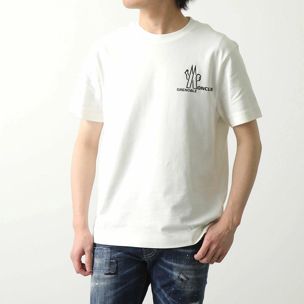 モンクレール後払い グルノーブル 半袖 Tシャツ メンズ ロゴ クルーネック コットン 8C00010 83927