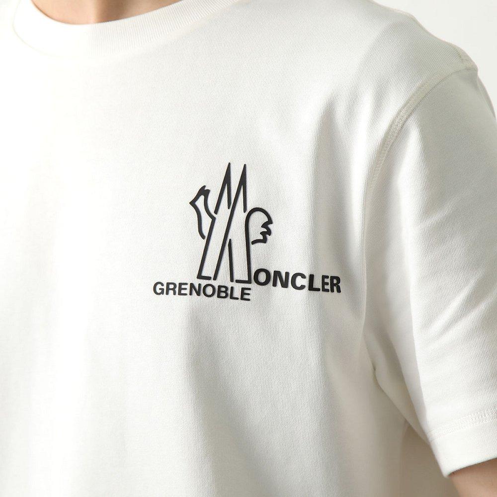 モンクレール後払い グルノーブル 半袖 Tシャツ メンズ ロゴ クルーネック コットン 8C00010 83927