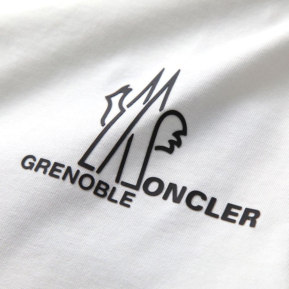モンクレール後払い グルノーブル 半袖 Tシャツ メンズ ロゴ クルーネック コットン 8C00010 83927