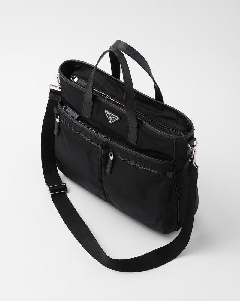 プラダ Re-Nylon xサフィアーノレザー トートバッグ 2VG860_2DMH_F0002_V_XON