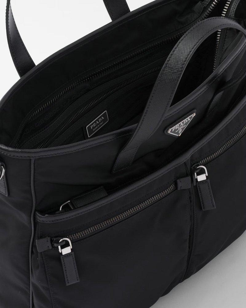 プラダ Re-Nylon xサフィアーノレザー トートバッグ 2VG860_2DMH_F0002_V_XON