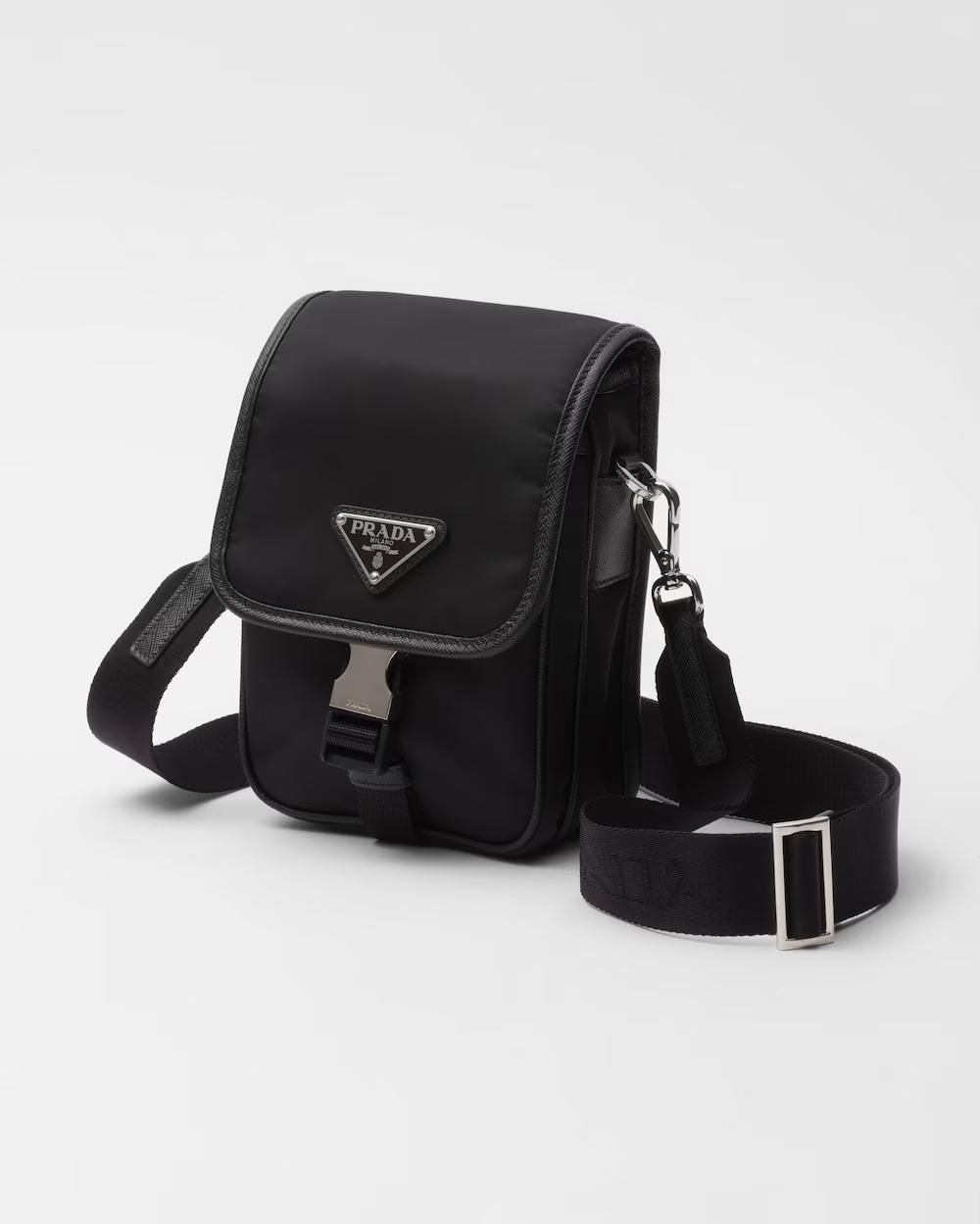 プラダ Re-Nylon xサフィアーノレザー ショルダーバッグ 2VD043_2DMH_F0002_V_XOP