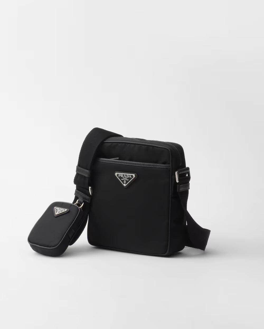 プラダ Re-Nylon xサフィアーノレザー ショルダーバッグ 2VH112_2DMH_F0002_V_XOP