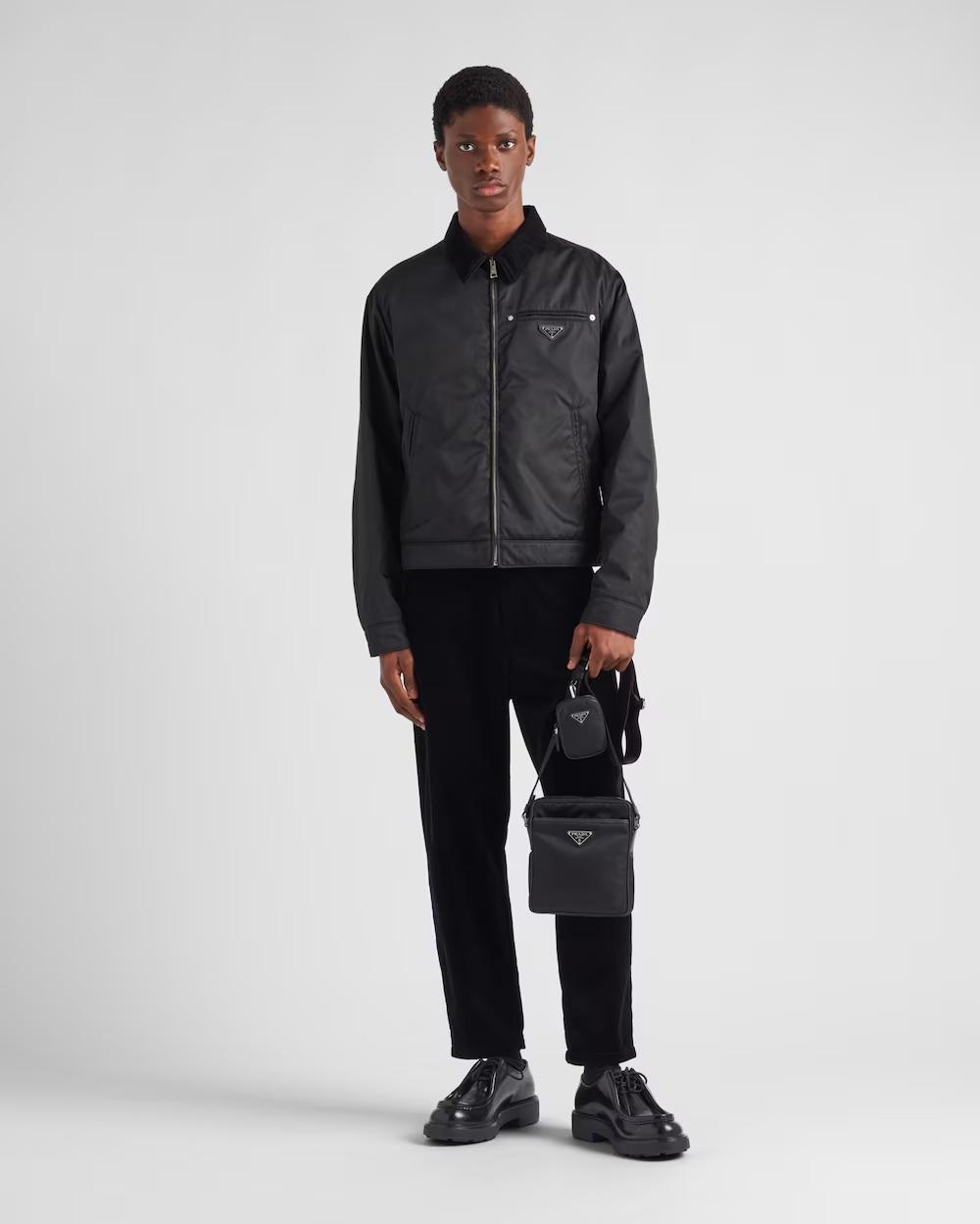 プラダ Re-Nylon xサフィアーノレザー ショルダーバッグ 2VH112_2DMH_F0002_V_XOP
