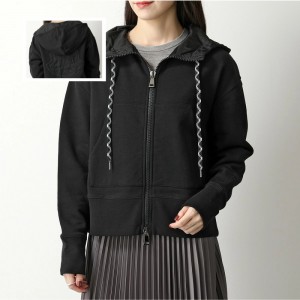 モンクレール パーカー MAGLIA レディース スウェット ジップアップ フーディー アイコンパッチ ショート丈 8G73100 V8144 999